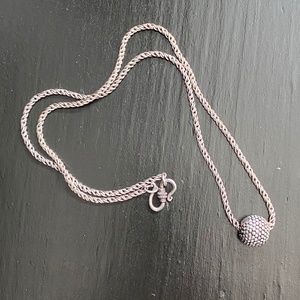 Silpada Sterling floating popcorn bead necklace